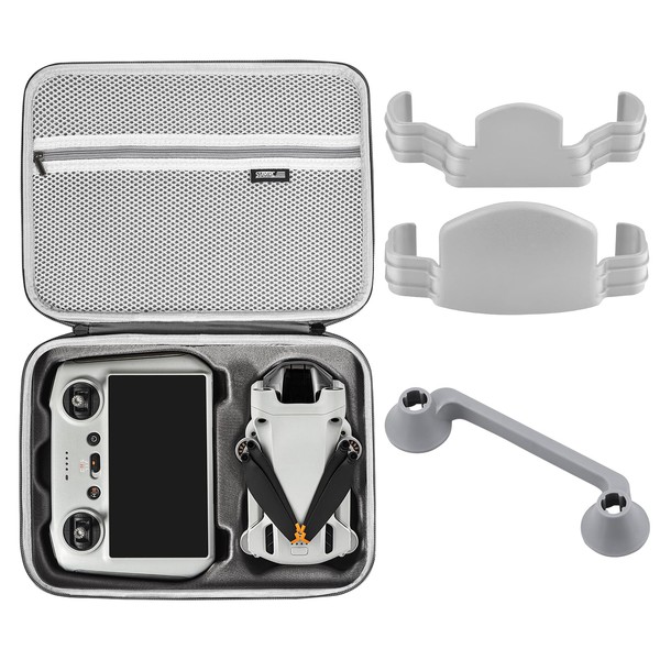 iEago RC Carrying Case with Propeller Holder and Joystick Protection Cover for DJI Mini 3 Pro RC Accessories, Hard Case Portable Storage Bag Waterproof Travel Handbag for DJI Mini 3 Pro