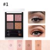 4 Colors Glitter Shining Long Lasting Eye Shadow Powder Makeup