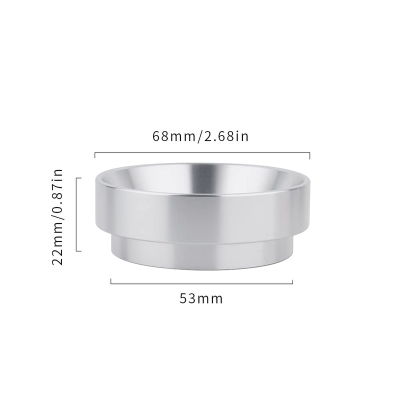 53mm Espresso Dosing Funnel, watchget Magnetic Stainless Steel Coffee Dosing