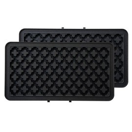 Bruno BOE044-WAFFLE Hot Sand Maker Plate, Grills Even the Crusts, Electric, Waffle Plate for the Hot Sand Maker Double