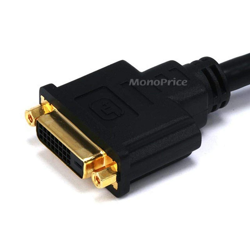 Monoprice 102406 10-Feet 28AWG Dual Link DVI-D M/F Extension Cable,
