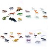 DWUENT 32pcs Mini Plastic Wild Animals Set - 32 Species