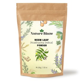 Nature Blaze Neem Leaf Powder | Natural Finely Ground Azadirachta Indica Leaves | No Additives or Preservatives | Traditional Botanical Ingredient | 200Gram/7.0 Ounce