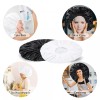 CHFONG Super Jumbo Shower Cap 2 PCS Waterproof Shower Caps