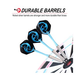 CareGames Soft Darts Set 12Packs with 4 Colors Plastic Shafts,Extra Flights,Points and Flight Protectors
