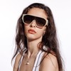 Oversized Aviator Sunglasses Women Men Polarized Trendy Big Siamese Chunky