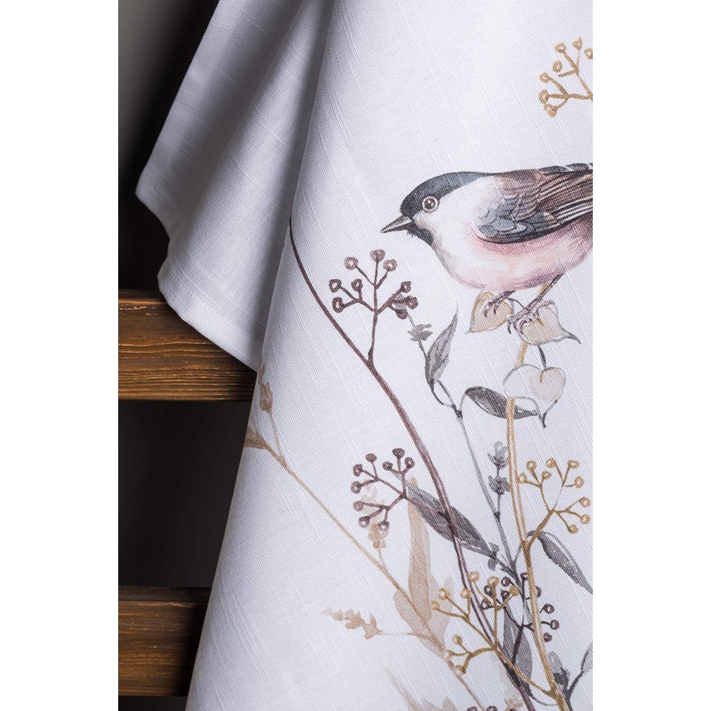 Maison d' Hermine Meadow Florals Brown 100% Cotton Set of