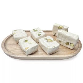 NY Spice Shop Nougat With Pistachios - White Premium Quality Sweets Nougat by NY Spice - 1lb