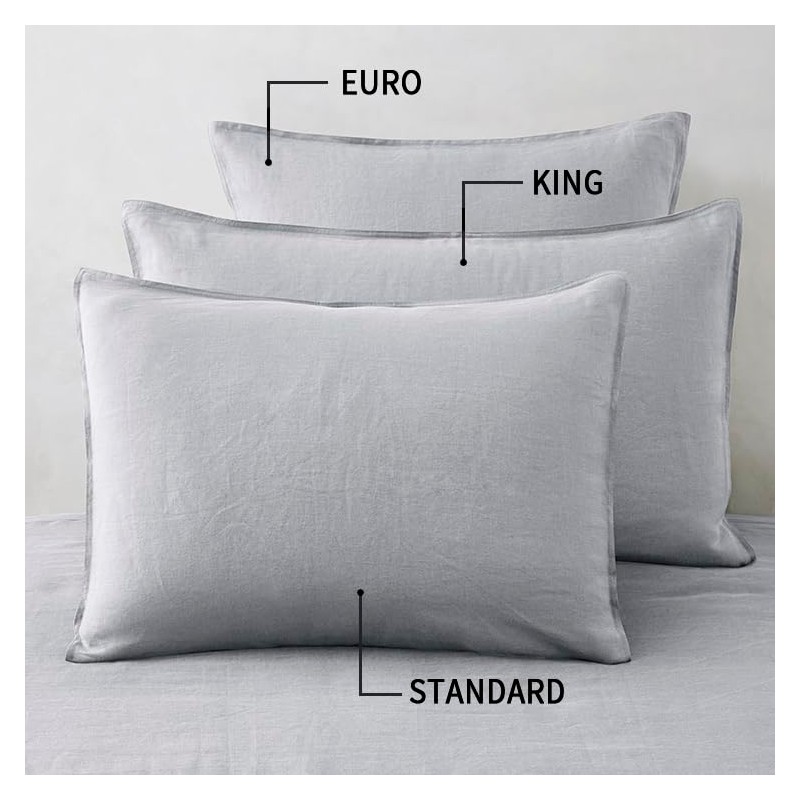 ATLINIA Linen Pillow Cases Standard Sham - 20 x 26