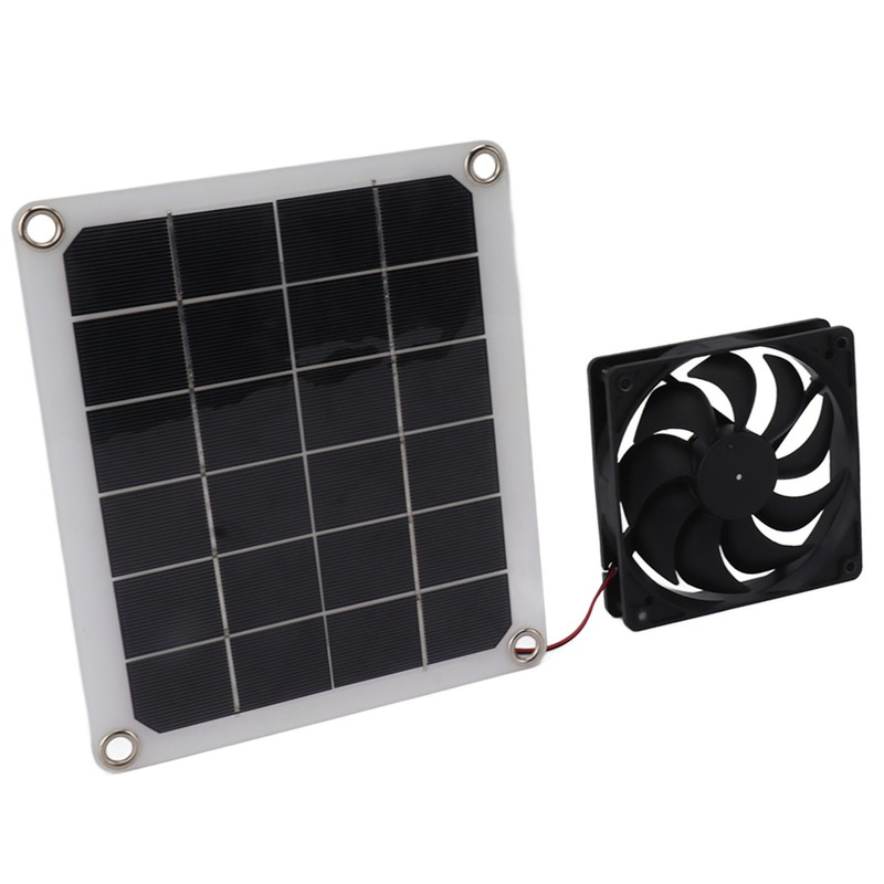 10W Solar Panel Exhaust Fan Waterproof Solar Powered Attic Ventilator