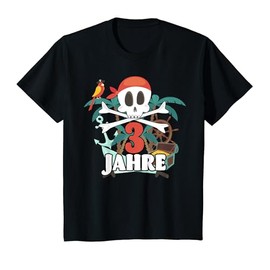 Children's Birthday 3 Years Skull Pirate Costume Boy T-Shirt
