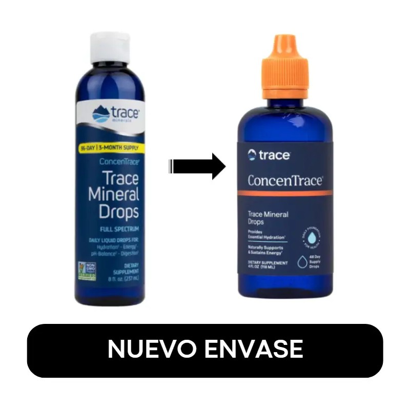 Trace Minerals Concentrace Drops 118ml Suplemento Minerales Naturales Sabor
