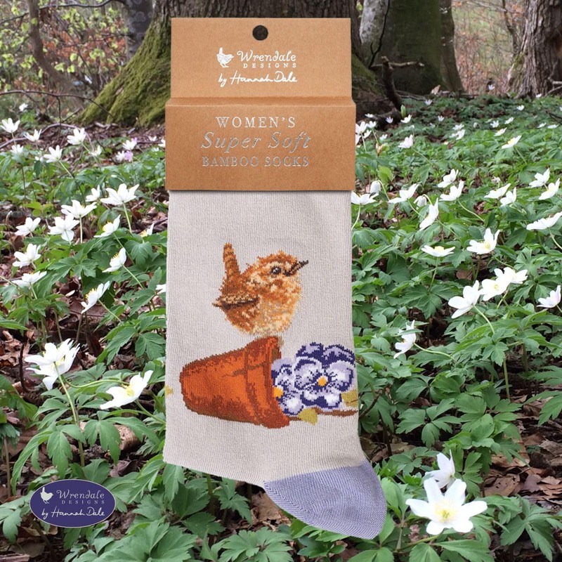 Wrendale Designs WD-SOCK025 Women's Socks Wren, multicoloured, One size fits