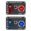Jtron DC12V Racing Car Ignition Switch Panel Carbon Fiber Rocking