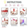 SILPECWEE 20 Sheets Adhesive Nail Polish Strips for Toes Solid