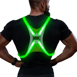 Safety Vest Night Luminous Sports Vest - Adjustable Lightweight Safety Reflective Vest for Men and Women Night Running (Green L)