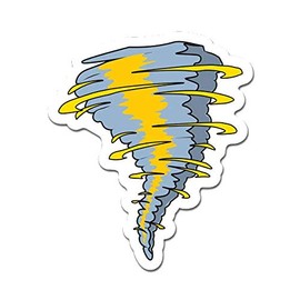 MightySkins Tornado Peel and Stick Art Removable Cute Stylish Funny Cartoon Dorm Room Decor Vinyl Wall Decals Sticker, 12" On Its Longest Side