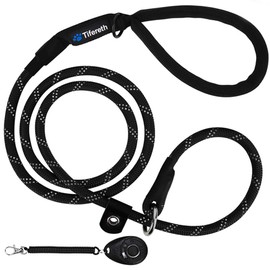 Slip-Lead Dog-Leash Medium-Training Rope - 6ft Foot Big Large Reflective Climbing Rope Leash Supports The Strongest Pulling Large Medium Dogs 6 Feet