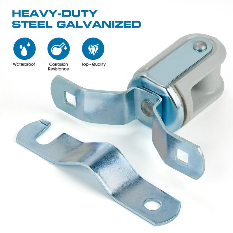 HIBUMFX Heavy Duty Wire Holder, Porcelain Insulator with Adjustable Bracket,