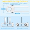 10 Pcs Sliding Cabinet Latches, U Shaped Cabinet Door Locks,