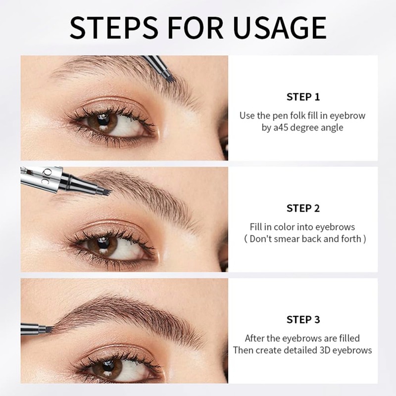 GL-Turelifes Eyebrow Pencil Microblading Pen, Liquid Eyebrow Pen Micro 4