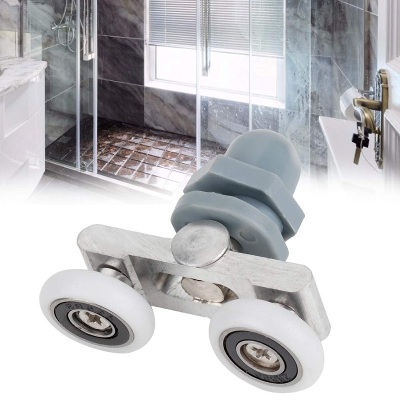 Shower Door Rollers 4pcs Top + 4pcs Bottom Double Wheel