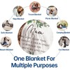 BFSYRR Mothers Day Blanket, 51.18INCH*59.05INCH Soft Fluffy Polyester Blanket, White,