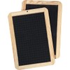 GIOTTO Black Slate Chalk Board with Grid, 24 x 36cm,