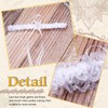EVAZEN Bride Wedding Garter White Lace Flower Garters Bowknot Stretch