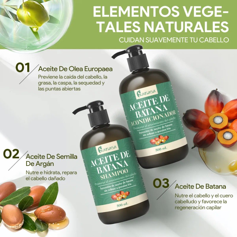 Aceite De Batana Shampoo Y Acondicionador Cuidado De Cabello