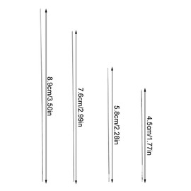 Agujas de abalorios de 8 piezas, agujas de abalorios de semillas, agujas de bordar para coser, herramientas para hacer joyas, agujas de abalorios plegables de ojos grandes