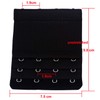 Wowlife 5Pcs Bra Extenders 4 Hooks 3 Rows Elastic Bra