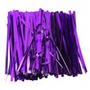 Mini Skater 800pcs 4" Metallic Twist Ties (Purple)