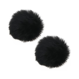 Create idea 2-Piece Lavalier Microphone Windproof Plush Cover Microphone Cover 2 Plush Cover Clips Compatible with Rode Wireless Pro GO II Wireless Microphone System Long Hair Style