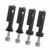 Mounting Pin Set, 4 Piece Lockable Anti-Theft Stainless Steel Mounting