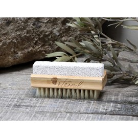Chic Antique Nail Brush with Pumice Stone Éternel Bamboo Brush