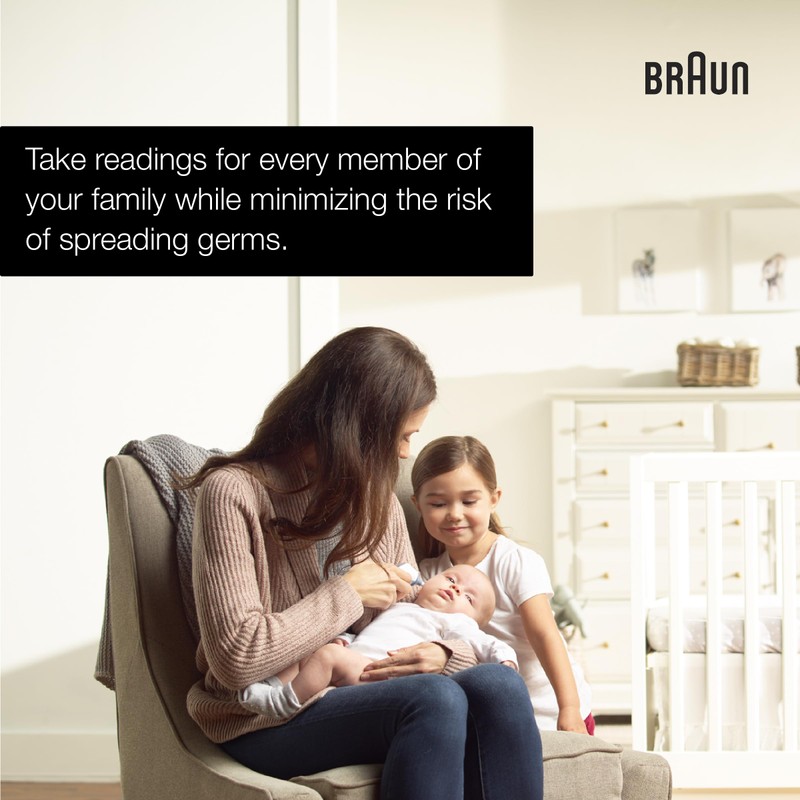 Braun ThermoScan Lens Filters for Ear Thermometer, Disposable Covers, Clear,