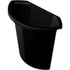 helit H6106995 Waste Bin Insert for Hanging, 6 Litre, Black