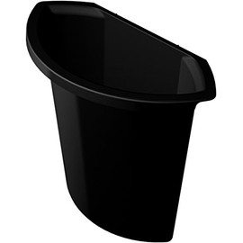 helit H6106995 Waste Bin Insert for Hanging, 6 Litre, Black
