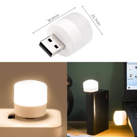 HVZUM 10PCS Night Light, LED Mini Light Bulb, Plug in Night Light, Small Night Lights, Warm White, USB Light Bulb for Bedroom, Bathroom, Hallway, Nursery, Kitchen, Car USB Light