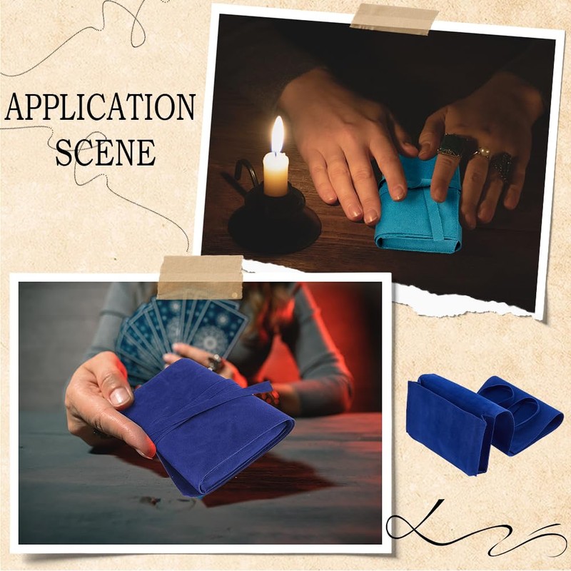 CREATCABIN Pack of 4 Velvet Tarot Card Holders Tarot Card