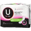 Kotex Security Ultra Thin Pads Long 20 Each (Pack of