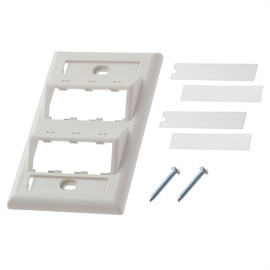 pandouitto Angled Face Plate, 6 Port, Off White cfpsl6iwy