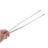 Mikinona Stainless Steel Kitchen Tweezers with Hook 12 Handle Tongs