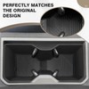 Muslogy Center Console Front&Rear Cup Holder Inserts Compatible with 2024