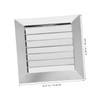 Tofficu Stainless Steel Round Wall Vent Cover with Adjustable Louvers