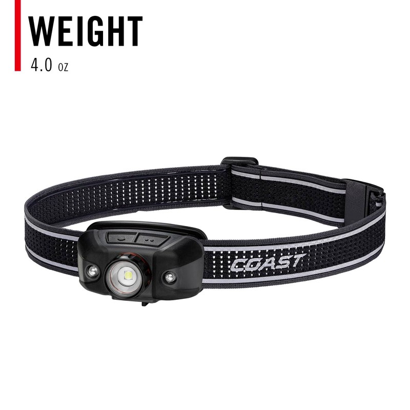 Coast FLX40R 800 Lumen Built-in Rechargeable Battery LED Headlamp with