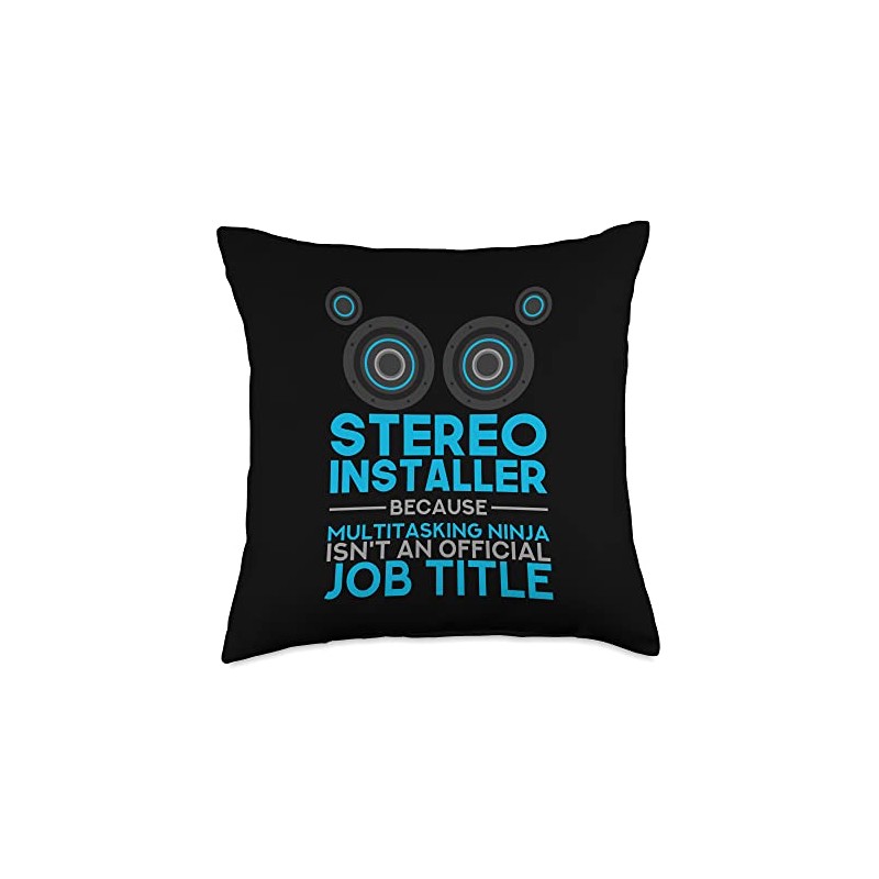 Car Audio Stereo Installer Throw Pillow