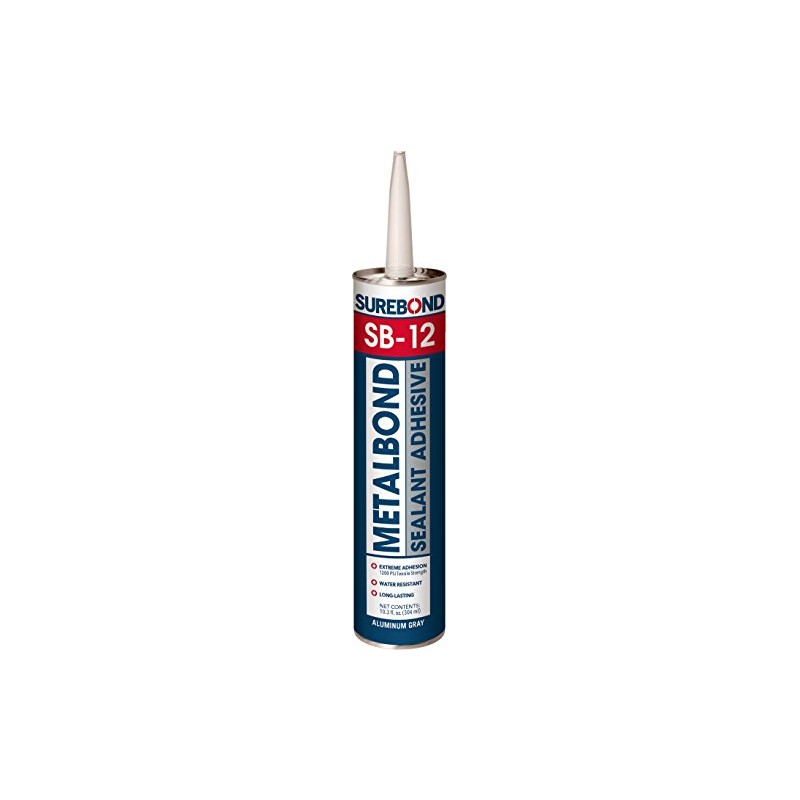 Surebond Metal Bond Sealant, 10.3 oz, Gray (SB-12 T Gray)