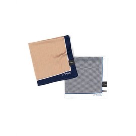 Dupont (신세계본점)25  S/S      순면 손수건  SE5SMA381001SBW009BU 2세트 (Shinsegae Main Store) 25 S/S Pure Cotton Handkerchief SE5SMA381001SBW009BU 2 Sets